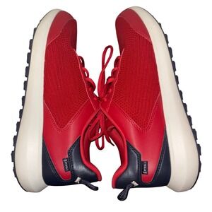 STROLL Men's 10.5 US 43-44 EU | Spikeless Performance Knit Golf Shoes Red White